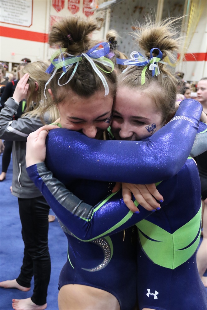 Franklin Co-op, Whitefish Bay Win Fourth Straight Gymnastics Team Titles