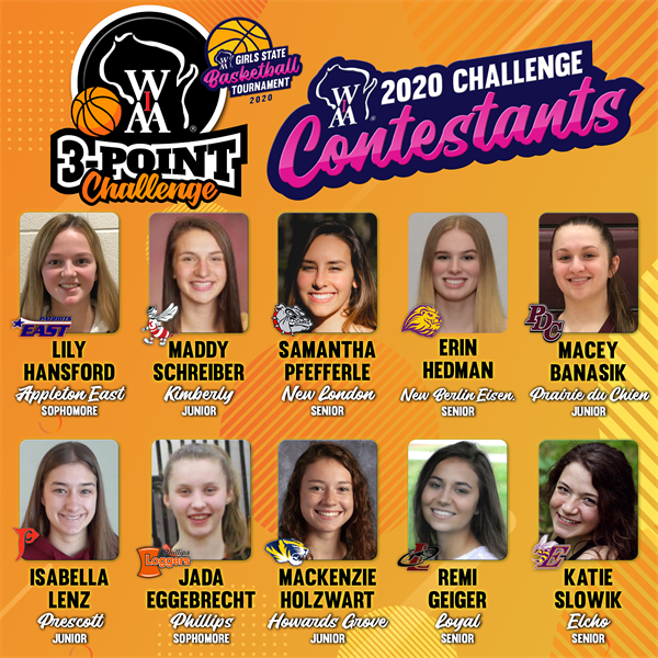 Girls Basketball 3-Point Challenge Qualifiers Honored