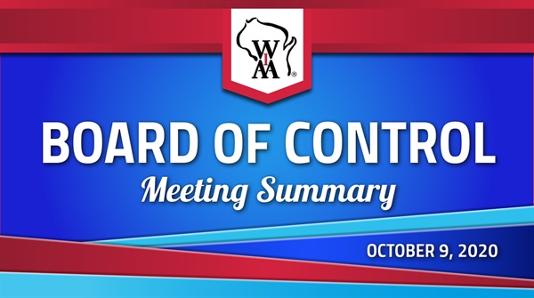 October Board of Control Meeting Release