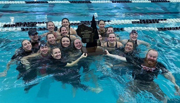 Middleton Wins State Girls Swimming & Diving Div. 1 Team Championship, School's Third Title in Eight Days