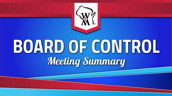 WIAA Board of Control December Meeting Summary