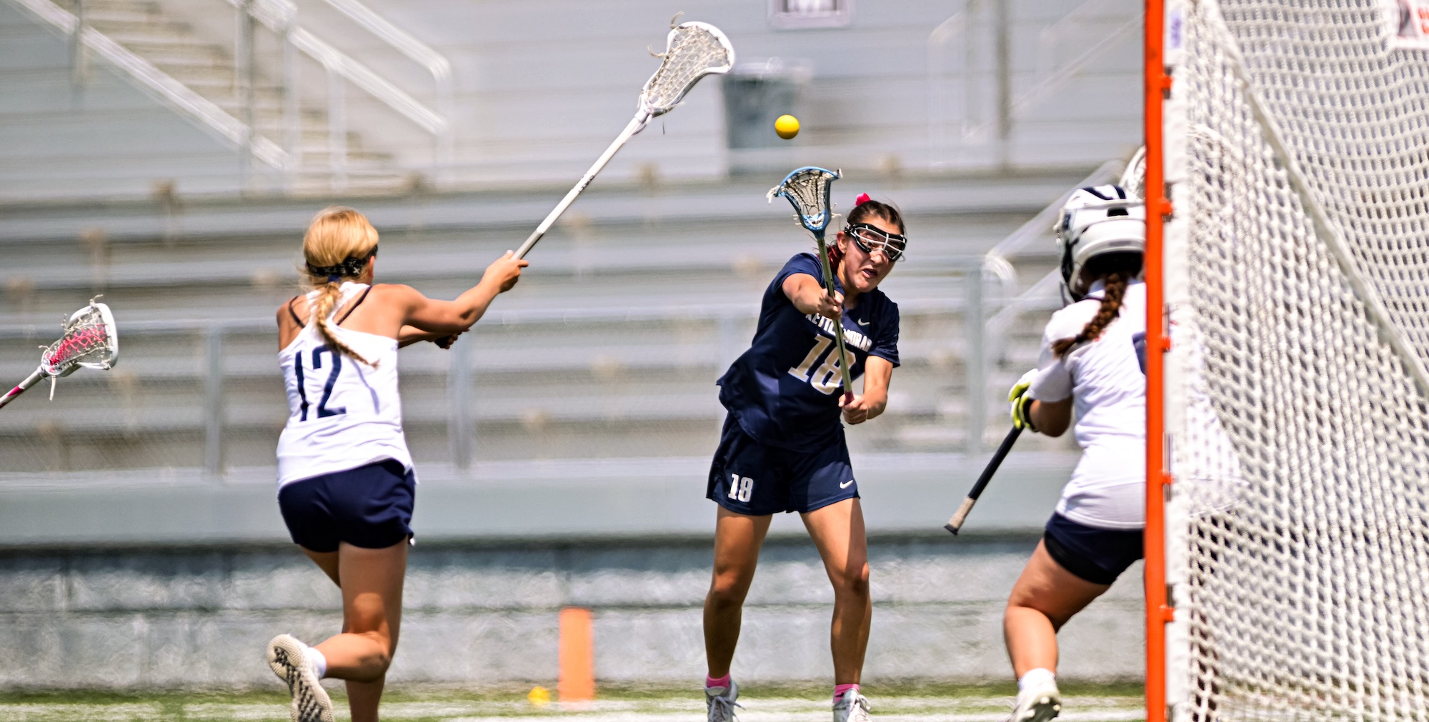 Girls Lacrosse Push to the Goal