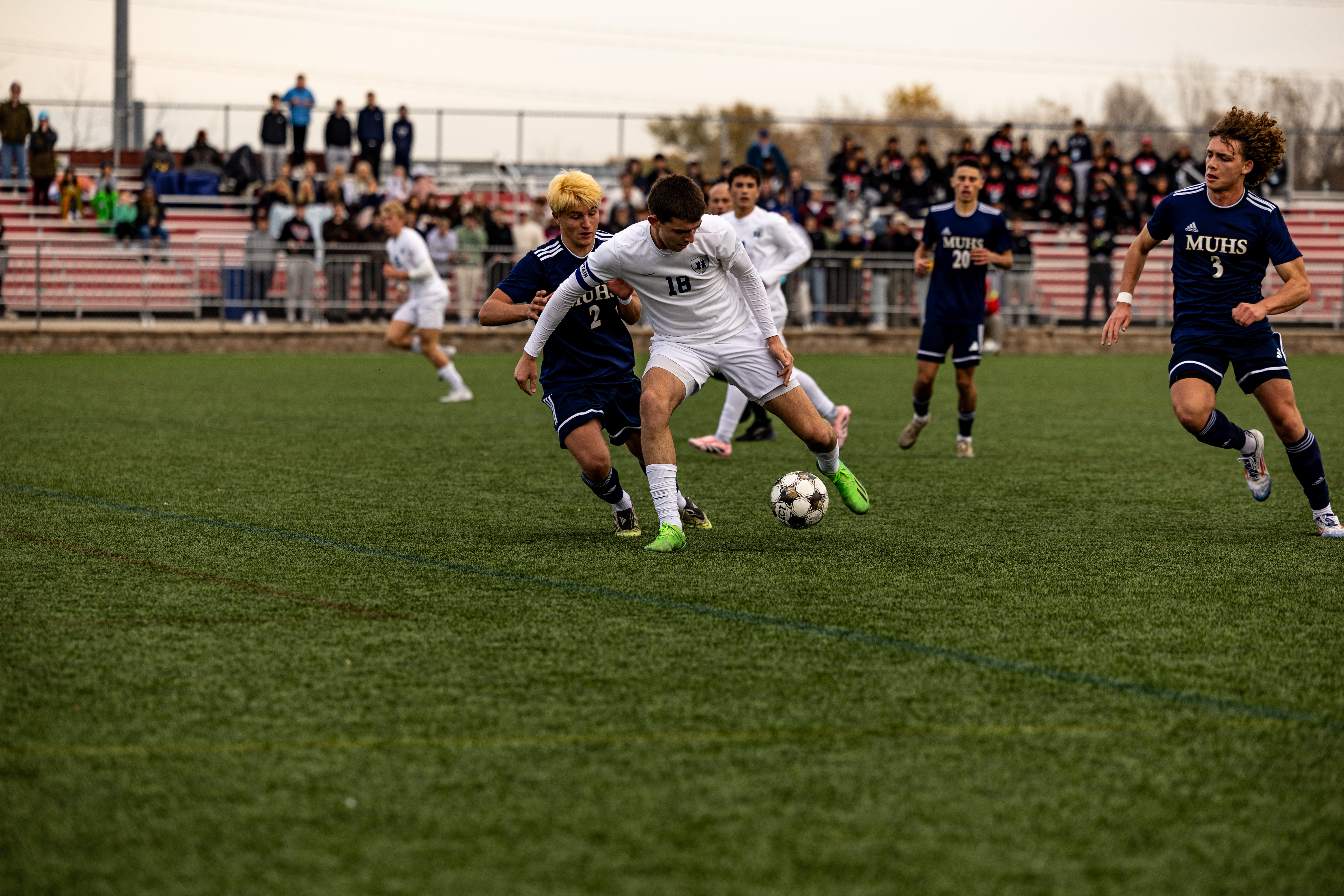boys playing soccer