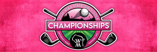 2026 WIAA State Girls Golf Championships Logo, pink