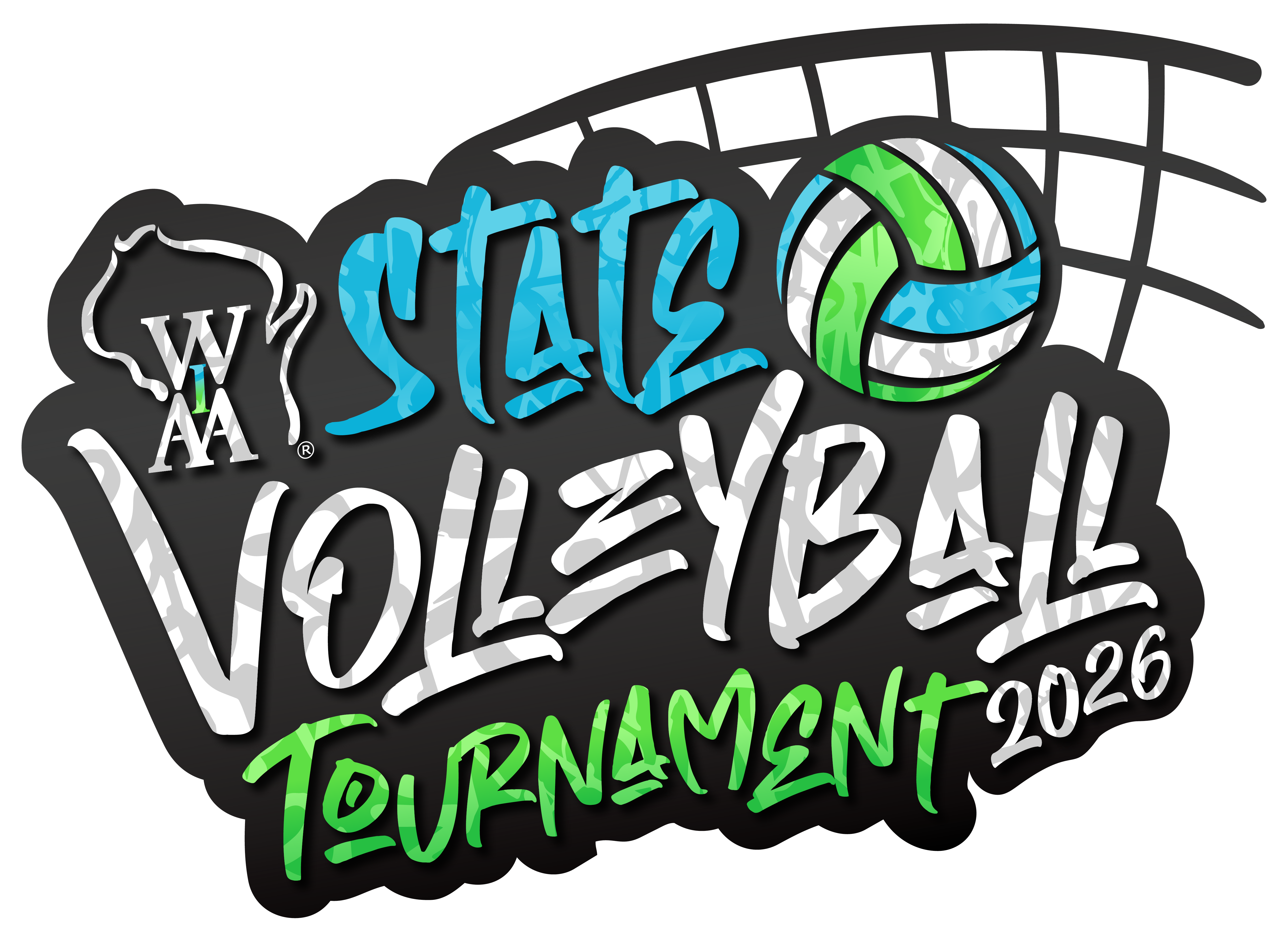2026 State Volleyball Tournament Logo