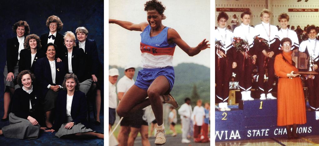 Women playing sports in 1980s and 1990s