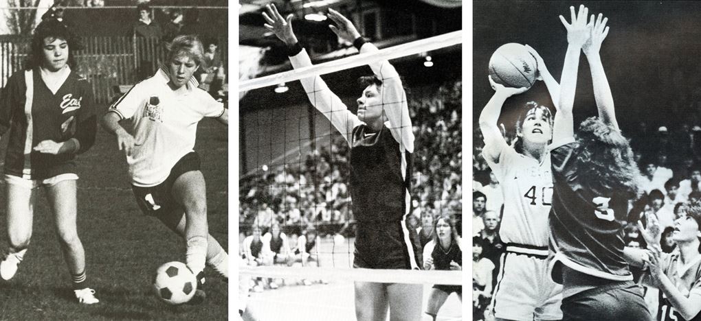 Women playing sports in 1970s and 1980s