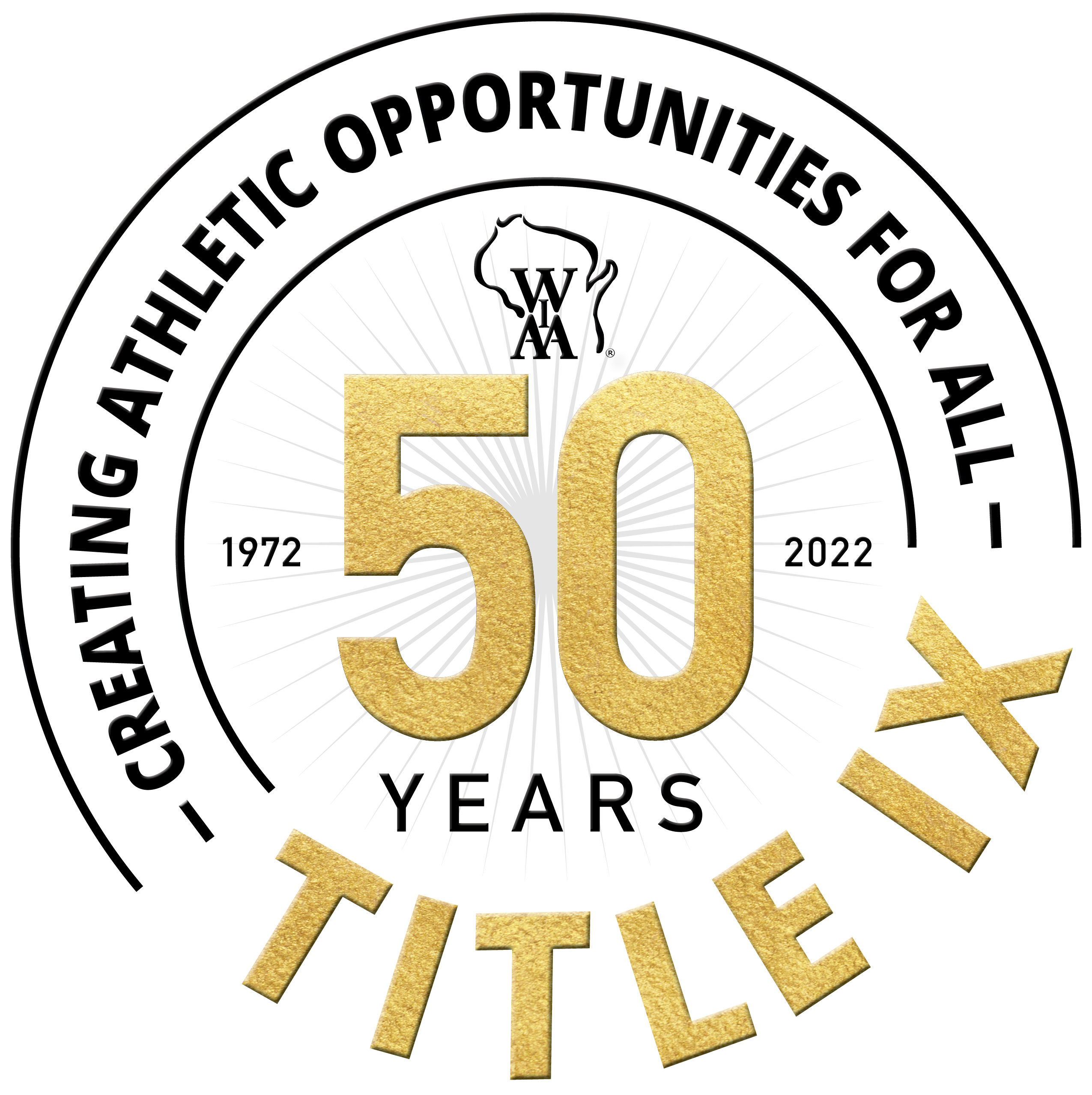 50th anniversary of title 9 logo