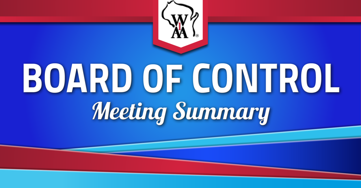 Graphic standard for Board of Control Meeting Summaries