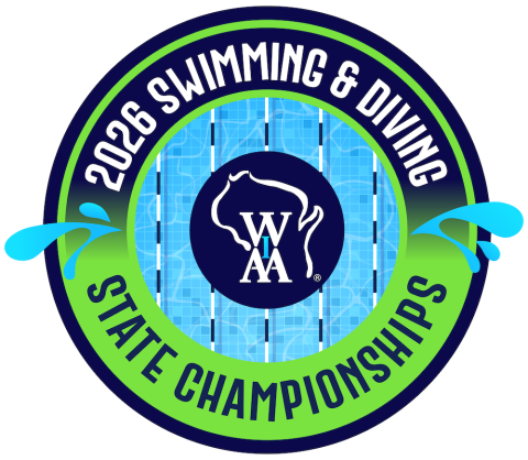 logo for the 2026 swimming and diving state championships
