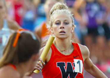Girls track and field event.